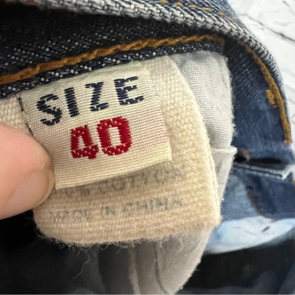 Evisu Jeans Men Size 40 Button Fly 40x31 EUC - Picture 5 of 10